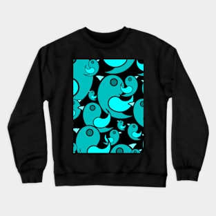 Paisley Bird Teal Crewneck Sweatshirt